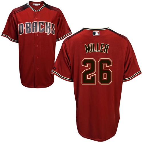 Men's Majestic Arizona Diamondbacks #26 Shelby Miller Replica Red Alternate Cool Base MLB Jersey