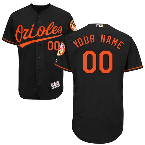 Men's Majestic Baltimore Orioles Customized Authentic Black Alternate Cool Base MLB Jersey