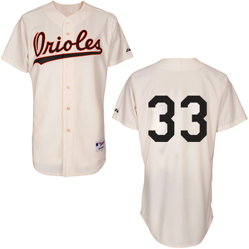 Men's Majestic Baltimore Orioles #33 Eddie Murray Replica Cream 1954 Turn Back The Clock MLB Jersey