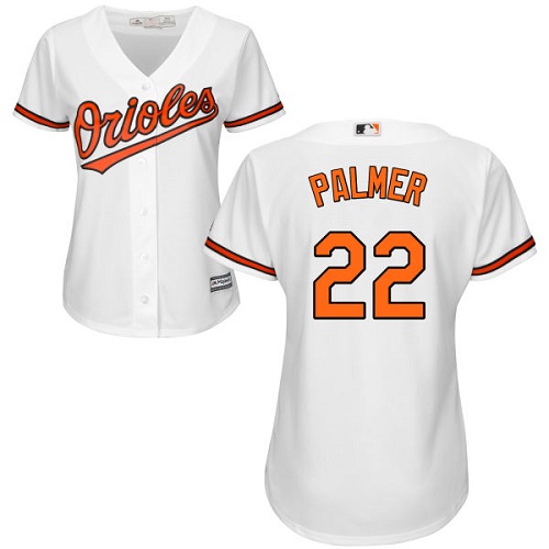 Women's Majestic Baltimore Orioles #22 Jim Palmer Authentic White Home Cool Base MLB Jersey