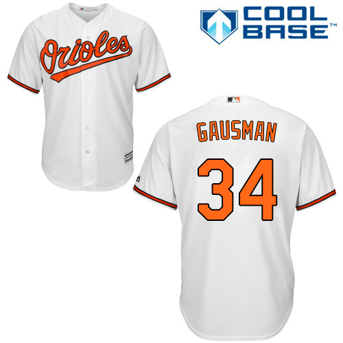 Youth Majestic Baltimore Orioles #39 Kevin Gausman Authentic White Home Cool Base MLB Jersey