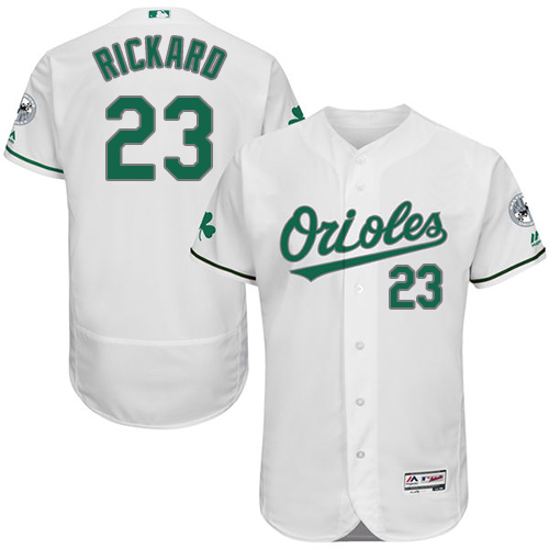 Men's Majestic Baltimore Orioles #23 Joey Rickard White Celtic Flexbase Authentic Collection MLB Jersey