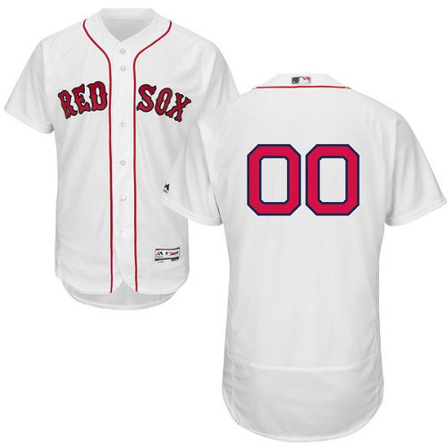 Men's Majestic Boston Red Sox Customized Authentic White Home Cool Base MLB Jersey