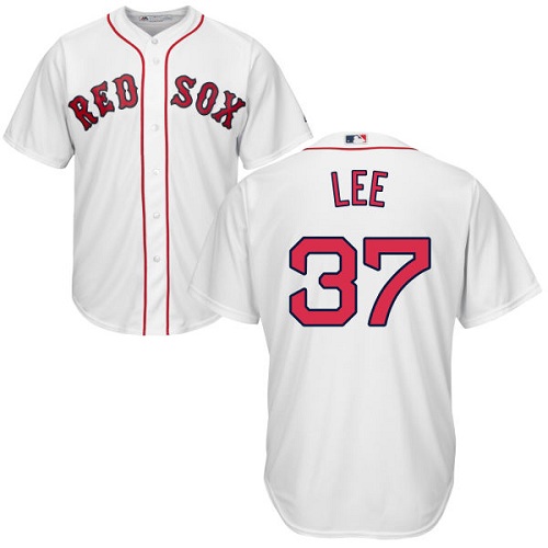 Youth Majestic Boston Red Sox #37 Bill Lee Authentic White Home Cool Base MLB Jersey