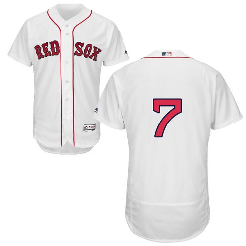 Men's Majestic Boston Red Sox #7 Christian Vazquez Authentic White Home Cool Base MLB Jersey