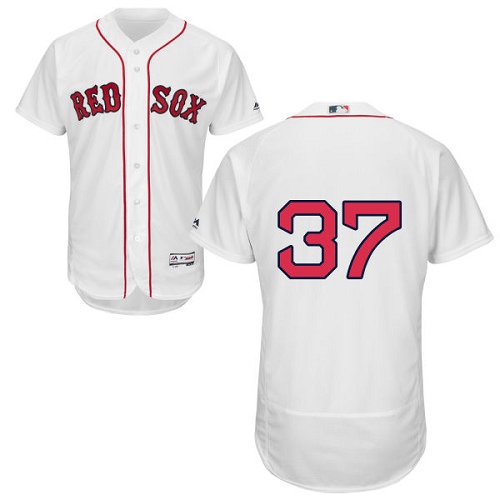 Men's Majestic Boston Red Sox #37 Bill Lee Authentic White Home Cool Base MLB Jersey