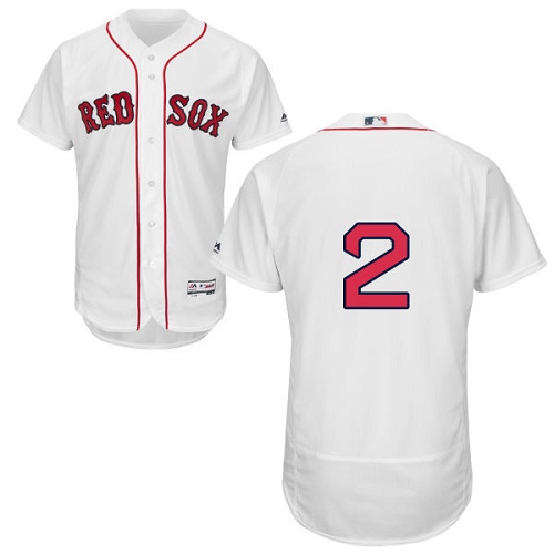 Men's Majestic Boston Red Sox #2 Xander Bogaerts Authentic White Home Cool Base MLB Jersey