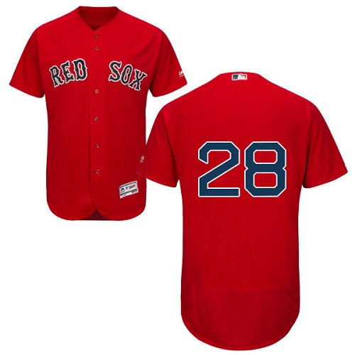 Men's Majestic Boston Red Sox #43 Addison Reed Authentic Navy Blue Team Logo Fashion Cool Base MLB Jersey
