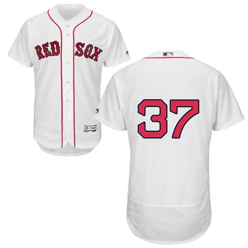 Men's Majestic Boston Red Sox #37 Bill Lee White Flexbase Authentic Collection MLB Jersey