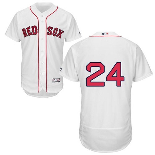 Men's Majestic Boston Red Sox #24 David Price White Flexbase Authentic Collection MLB Jersey