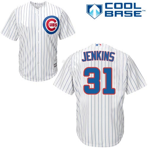 Youth Majestic Chicago Cubs #31 Fergie Jenkins Authentic White Home Cool Base MLB Jersey