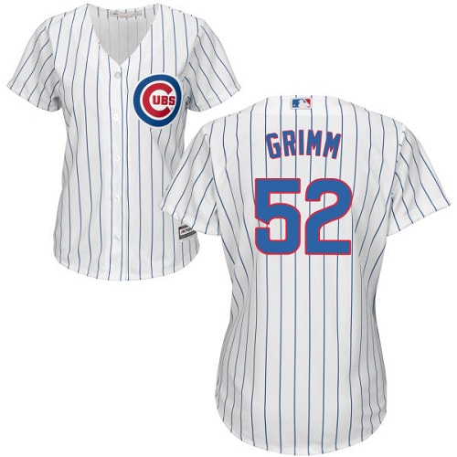 Women's Majestic Chicago Cubs #52 Justin Grimm Authentic White Home Cool Base MLB Jersey