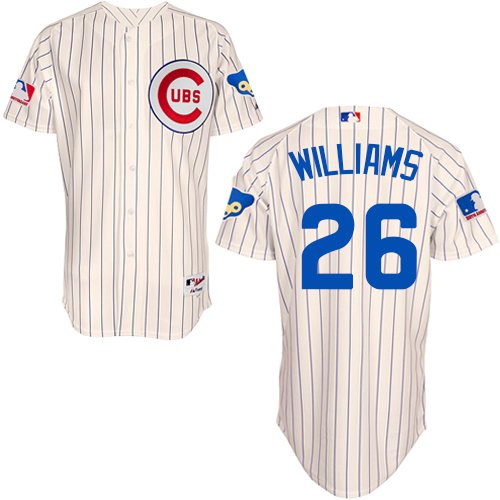Men's Majestic Chicago Cubs #26 Billy Williams Authentic Cream 1969 Turn Back The Clock MLB Jersey