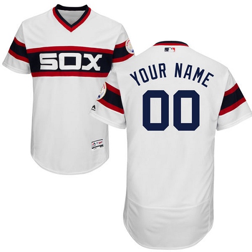 Men's Majestic Chicago White Sox Customized Authentic White 2013 Alternate Home Cool Base MLB Jersey