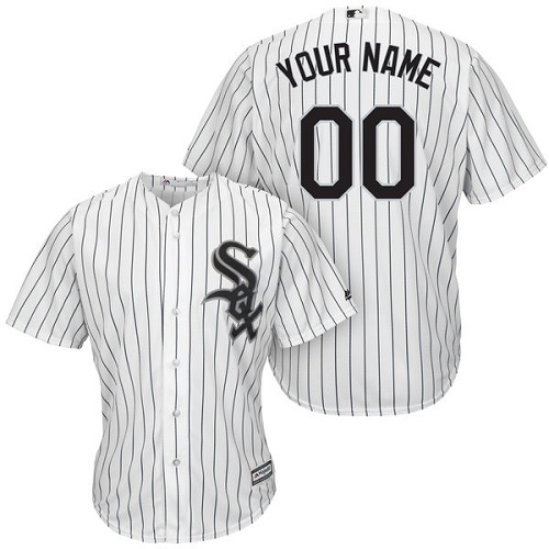 Youth Majestic Chicago White Sox Customized Authentic White Home Cool Base MLB Jersey