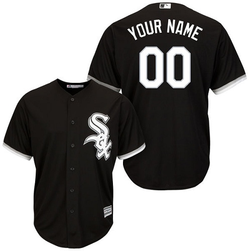 Youth Majestic Chicago White Sox Customized Authentic Black Alternate Home Cool Base MLB Jersey