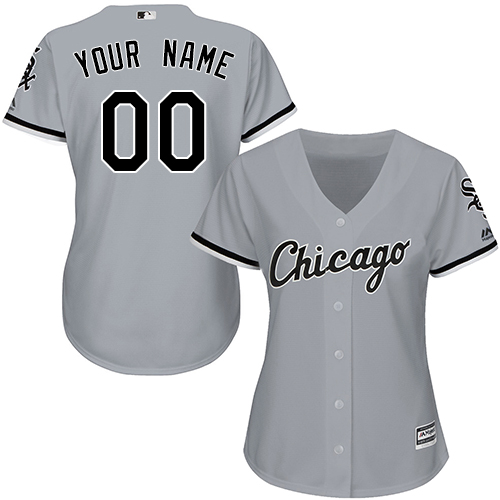 Women's Majestic Chicago White Sox Customized Authentic Grey Road Cool Base MLB Jersey