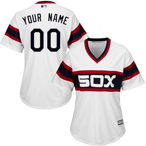 Women's Majestic Chicago White Sox Customized Authentic White 2013 Alternate Home Cool Base MLB Jersey