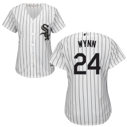 Women's Majestic Chicago White Sox #24 Early Wynn Replica White Home Cool Base MLB Jersey