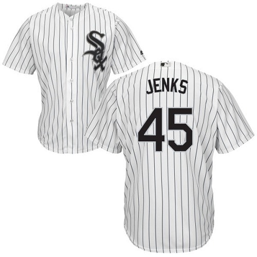 Youth Majestic Chicago White Sox #45 Bobby Jenks Authentic White Home Cool Base MLB Jersey