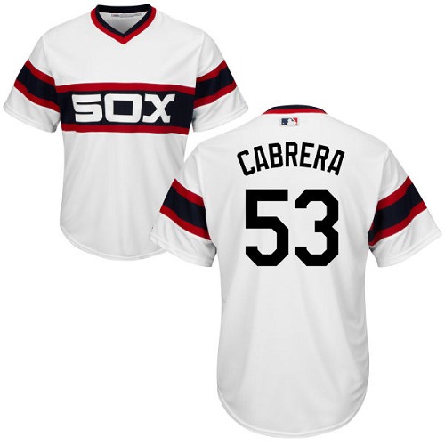 Youth Majestic Chicago White Sox #53 Melky Cabrera Authentic White 2013 Alternate Home Cool Base MLB Jersey