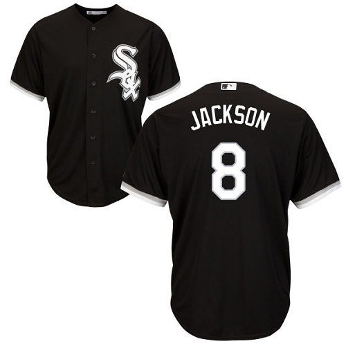 Men's Majestic Chicago White Sox #8 Bo Jackson Replica Black Alternate Home Cool Base MLB Jersey