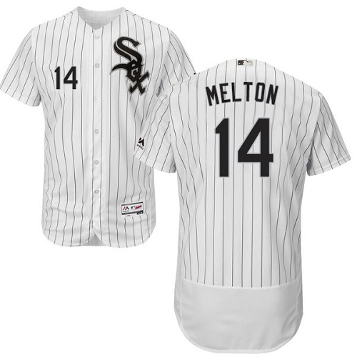 Men's Majestic Chicago White Sox #14 Bill Melton Authentic White Home Cool Base MLB Jersey