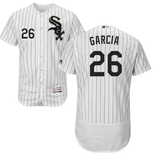 Men's Majestic Chicago White Sox #26 Avisail Garcia Authentic White Home Cool Base MLB Jersey