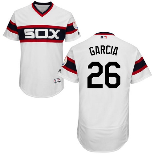 Men's Majestic Chicago White Sox #26 Avisail Garcia Authentic White 2013 Alternate Home Cool Base MLB Jersey