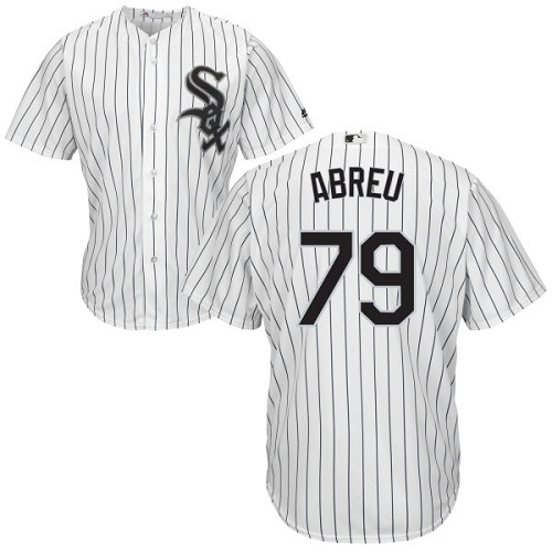Youth Majestic Chicago White Sox #79 Jose Abreu Authentic White Home Cool Base MLB Jersey