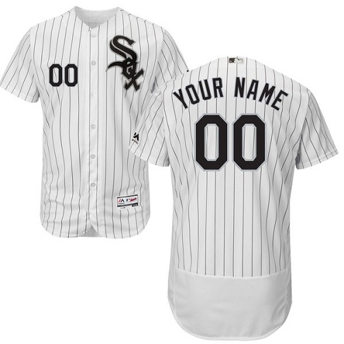 Men's Majestic Chicago White Sox Customized White/Black Flexbase Authentic Collection MLB Jersey