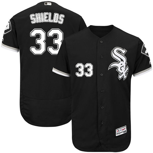 Men's Majestic Chicago White Sox #25 James Shields Black Flexbase Authentic Collection MLB Jersey