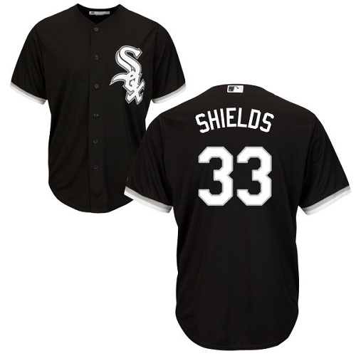Men's Majestic Chicago White Sox #25 James Shields Replica Black Alternate Home Cool Base MLB Jersey