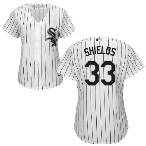 Women's Majestic Chicago White Sox #25 James Shields Replica White Home Cool Base MLB Jersey