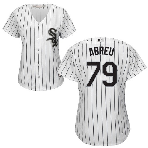 Women's Majestic Chicago White Sox #79 Jose Abreu Authentic White Home Cool Base MLB Jersey