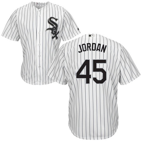 Youth Majestic Chicago White Sox #45 Michael Jordan Authentic White Home Cool Base MLB Jersey