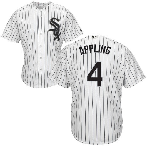 Youth Majestic Chicago White Sox #4 Luke Appling Authentic White Home Cool Base MLB Jersey