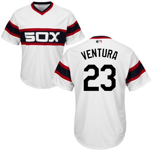 Youth Majestic Chicago White Sox #23 Robin Ventura Authentic White 2013 Alternate Home Cool Base MLB Jersey