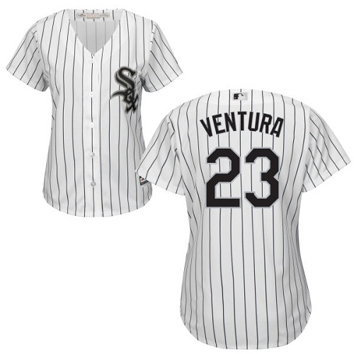 Women's Majestic Chicago White Sox #23 Robin Ventura Authentic White Home Cool Base MLB Jersey