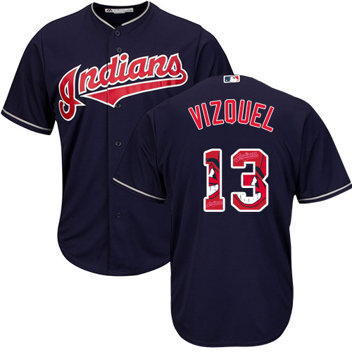 Youth Majestic Cleveland Indians #11 Jose Ramirez Authentic Green Salute to Service MLB Jersey