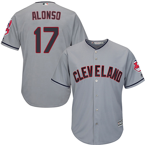 Men's Majestic Cleveland Indians #35 Abraham Almonte Cream Flexbase Authentic Collection MLB Jersey