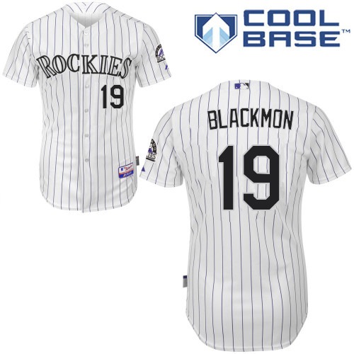 Youth Majestic Colorado Rockies #19 Charlie Blackmon Replica White Home Cool Base MLB Jersey