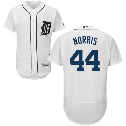 Men's Majestic Detroit Tigers #44 Daniel Norris White Flexbase Authentic Collection MLB Jersey