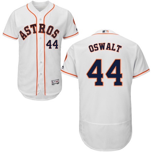 Men's Majestic Houston Astros #44 Roy Oswalt Authentic White Home Cool Base MLB Jersey