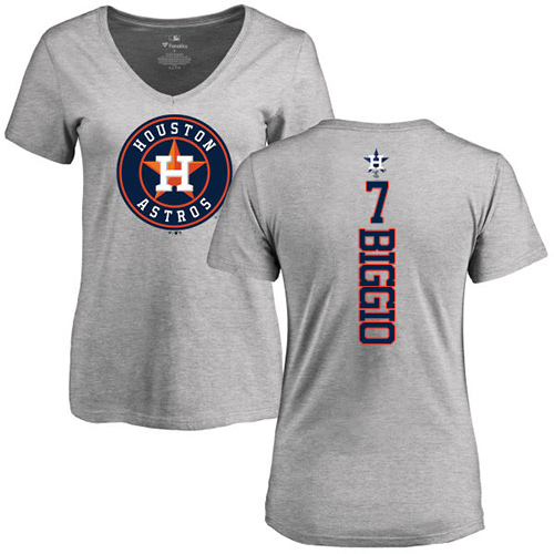 Women's Majestic Houston Astros #7 Craig Biggio Replica Orange Alternate Cool Base MLB Jersey