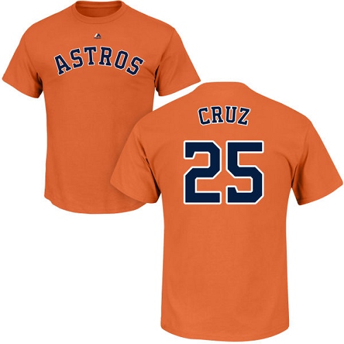 Women's Majestic Houston Astros #25 Jose Cruz Jr. Replica White Fashion Cool Base MLB Jersey