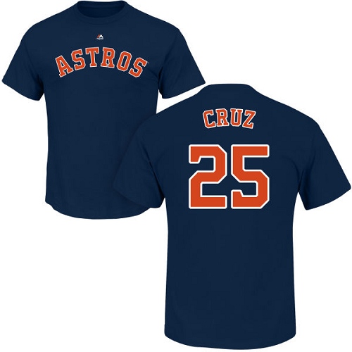 Youth Majestic Houston Astros #25 Jose Cruz Jr. Replica White Home Cool Base MLB Jersey