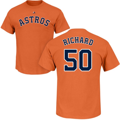 Women's Majestic Houston Astros #50 J.R. Richard Replica White Fashion Cool Base MLB Jersey