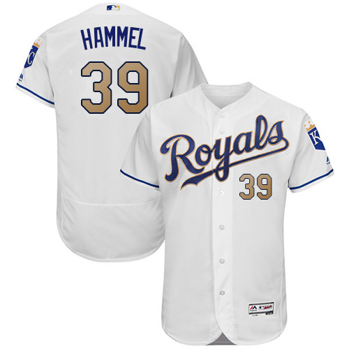 Men's Majestic Kansas City Royals #39 Jason Hammel White Flexbase Authentic Collection MLB Jersey