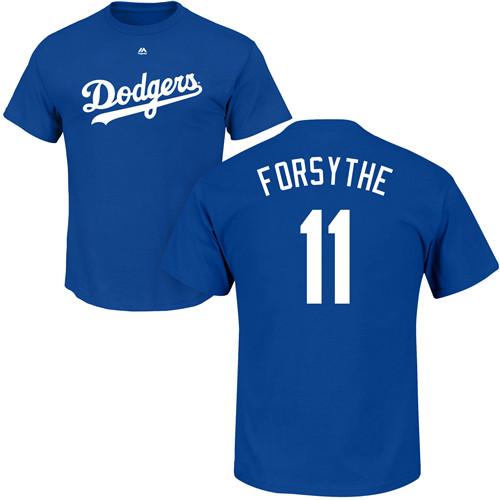Youth Majestic Los Angeles Dodgers #11 Logan Forsythe Replica White Home Cool Base MLB Jersey